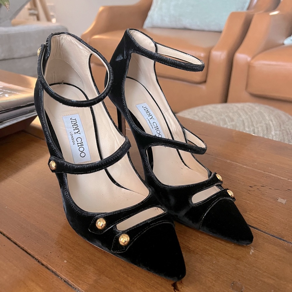 Black Velvet Jimmy Choo Heels
